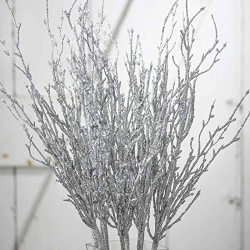 Amazon.com: Factory Direct Craft Pack of 12 Silver Glittery